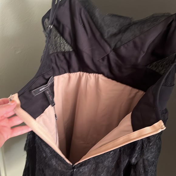 1 hour sale. BCBGMaxazria, black lace dress Medium - Picture 3 of 10